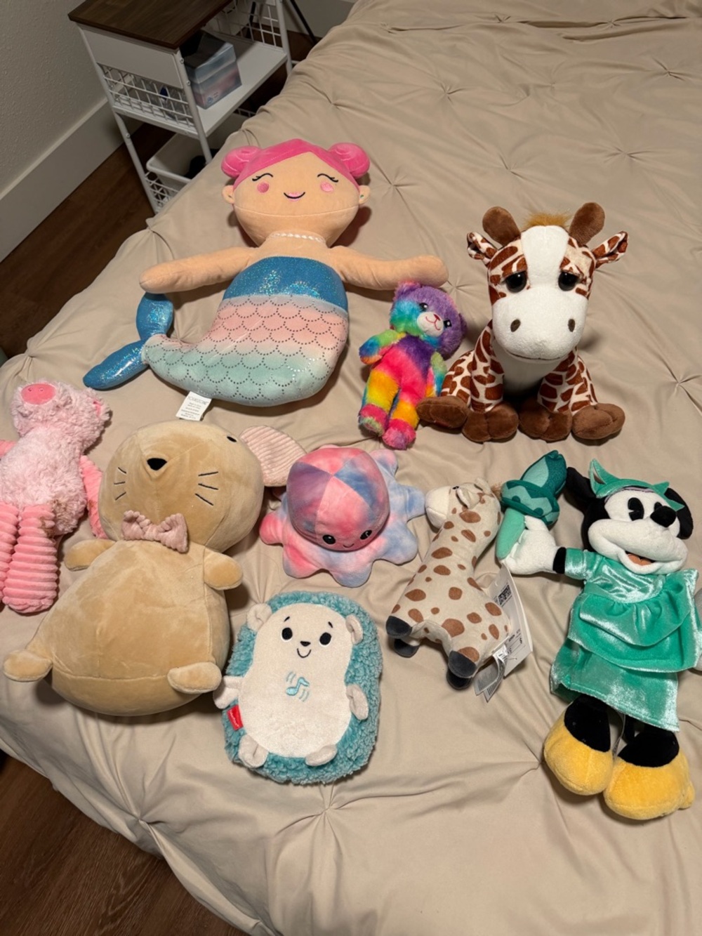 Pink-Haired Mermaid Plush Toy - Soft Kids Toy